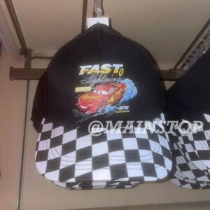 Disney Parks lightning McQueen hat Youth Cars DCA